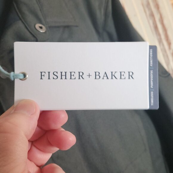 Fisher + Baker Men's Birmingham CPO Jacket Slate Wool Blend Medium - Picture 5 of 13